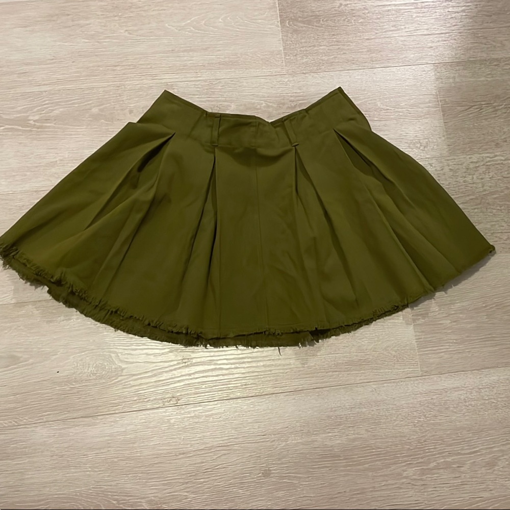 Macy's Green Skater Mini Skirt